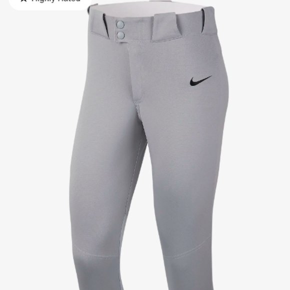 Nike Vapor Select Women's 3/4- Length Softball Pants, Small, color gray. - Picture 5 of 6